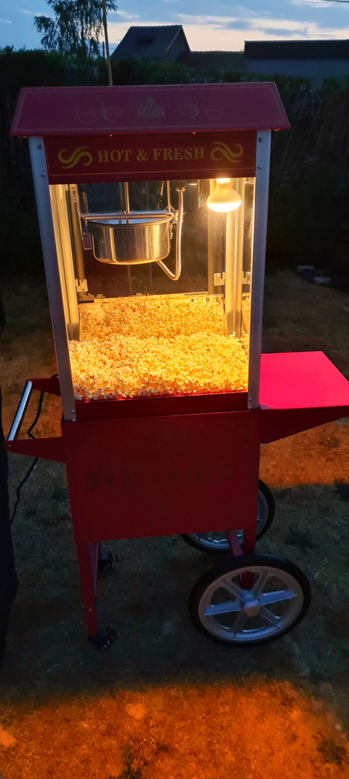 popcorn machine gebruik avond