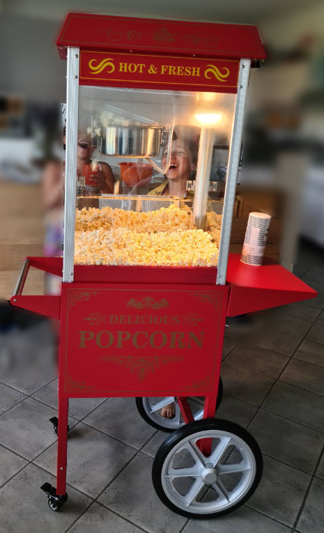 popcornmachine vooaanzicht