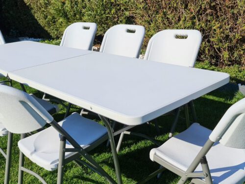 XL tafel 8 stoelen