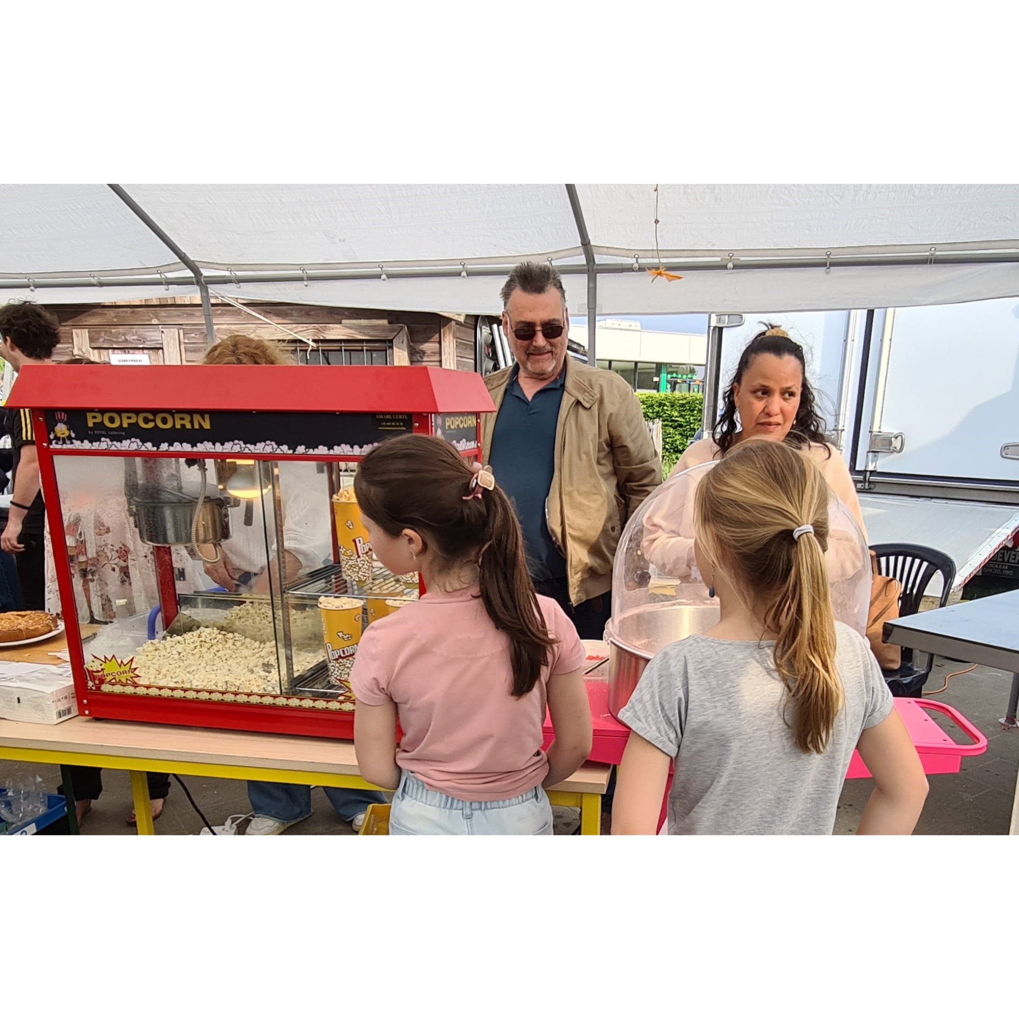 Haas Graden Celsius zweep Popcorn machine groot - Amare Certe - houden van feesten